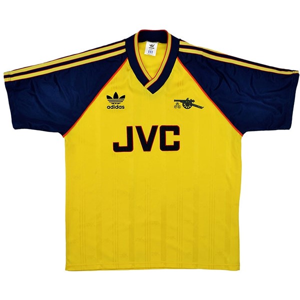 Thailandia Maglia Arsenal Away Retro 1988 1991 Giallo